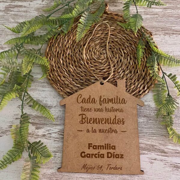 PLACA HOGAR PARA COLGAR PERSONALIZADO - Imagen 4