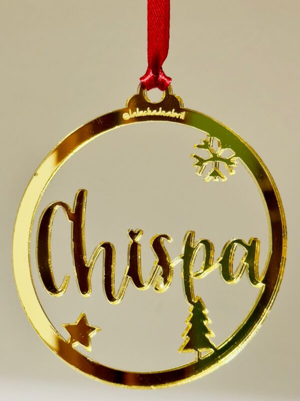 BOLA DE NAVIDAD PERSONALIZADA METACRILATO - Imagen 2