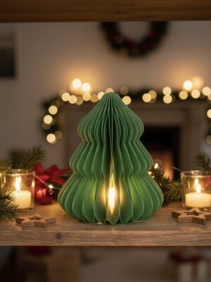 ÁRBOL LÁMPARA VELA LED - ADORNO 3D