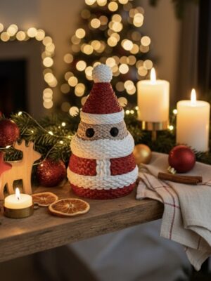 PAPÁ NOEL TEJIDO - ADORNO SOLIDARIO 3D