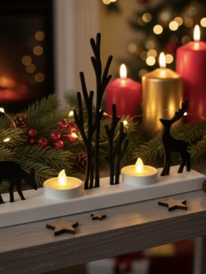 PORTAVELAS LED RENOS - ADORNO 3D