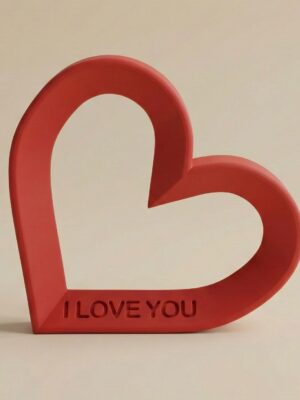 CORAZÓN "I LOVE YOU" – ADORNO 3D